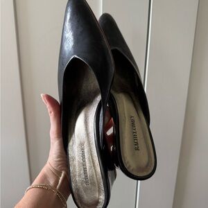 Rachel Comey Black Leather Mules